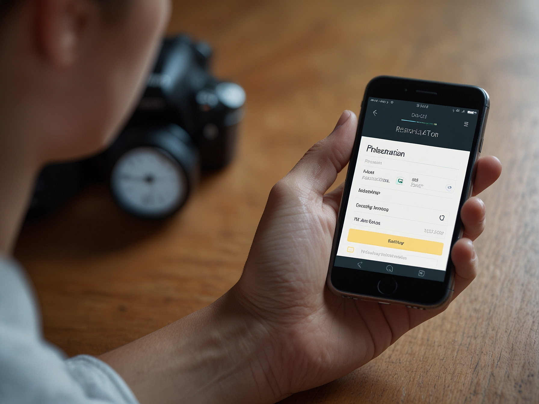 Quick registration banner